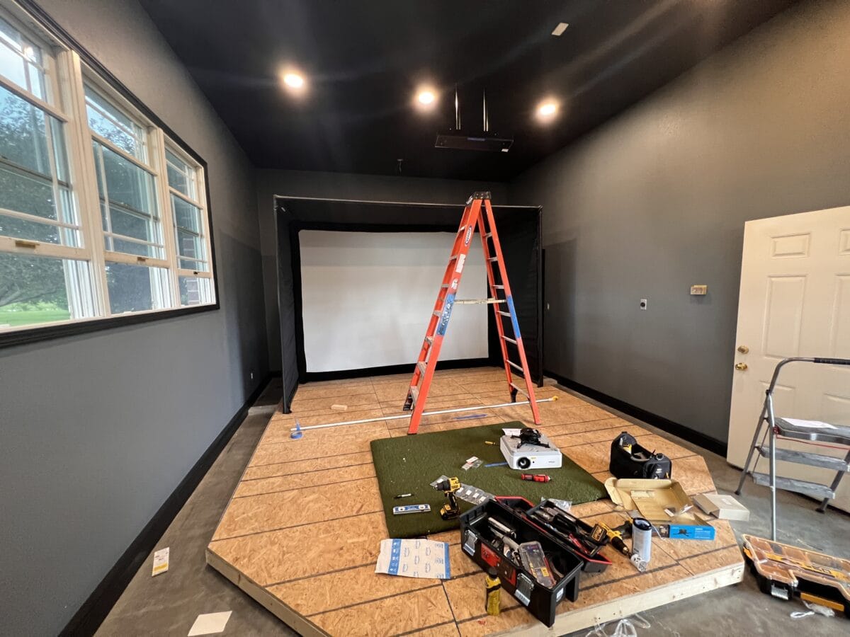 Home Golf Simulator Installation - The VHS Group - High-End Penthouse Golf Simulator Installation
